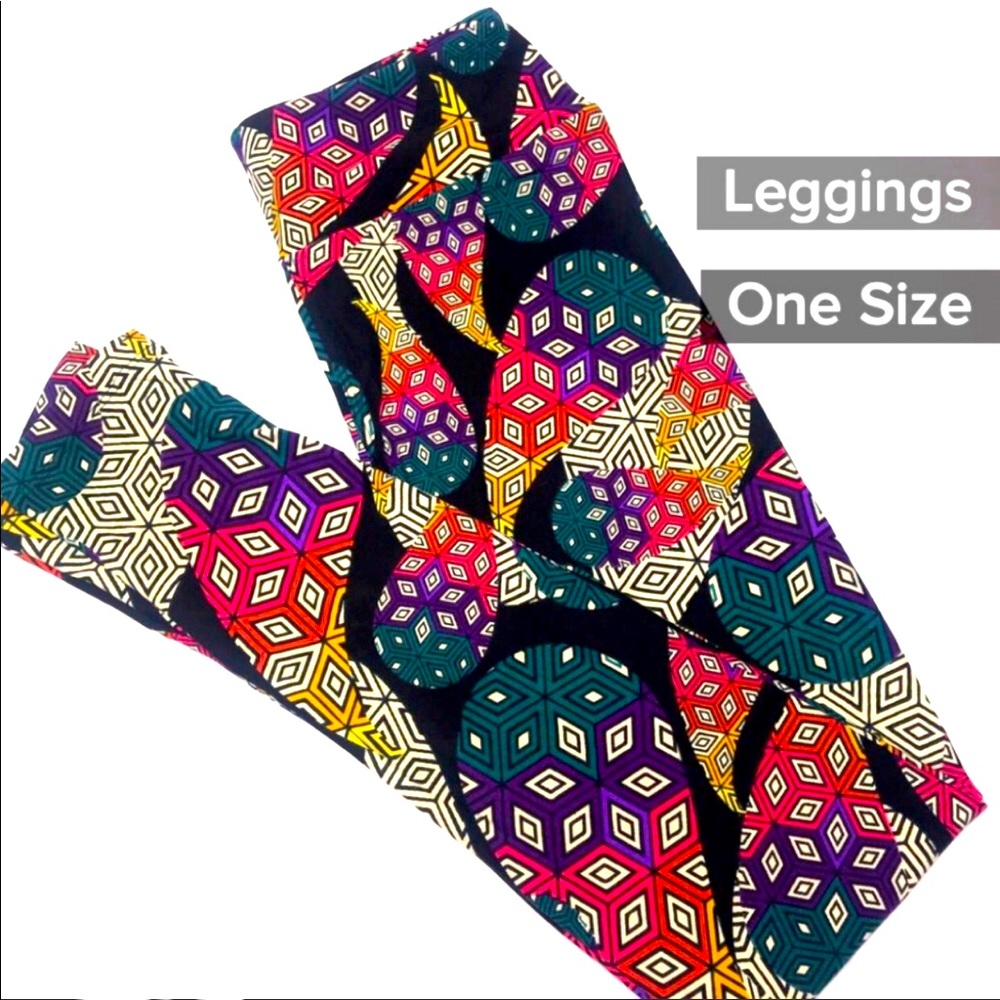 LULAROE RAINBOW PEACOCK LEGGINGS